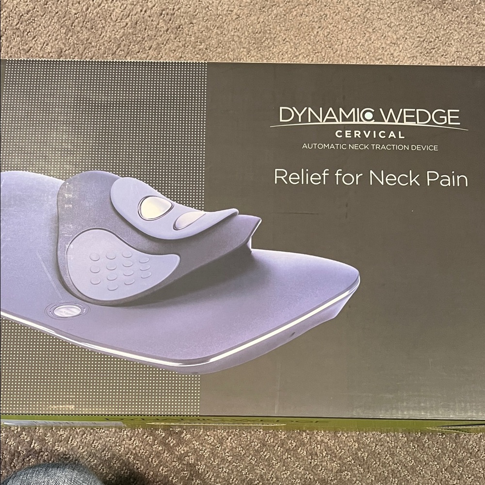 Dynamic Wedge Cervical Neck Traction Device - Purple